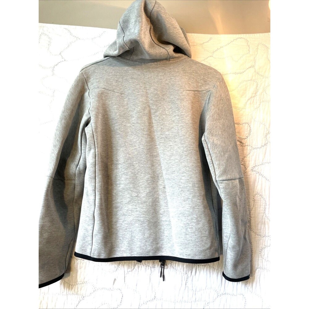 Nike Jacket Mens Small Gray Hooded Full Zip Arm Sleeve Pocket Comfortable - Picture 9 of 10